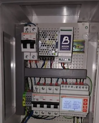 Cabinet with the MØ device on site